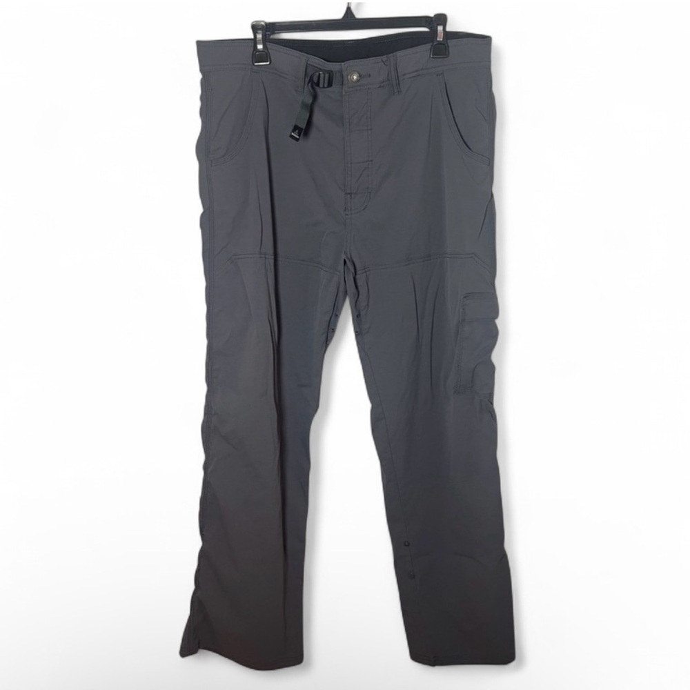 Prana Men’s Zion Buckle Cargo Hiking Convertible Pants Outdoor Gray Sz XL/32L